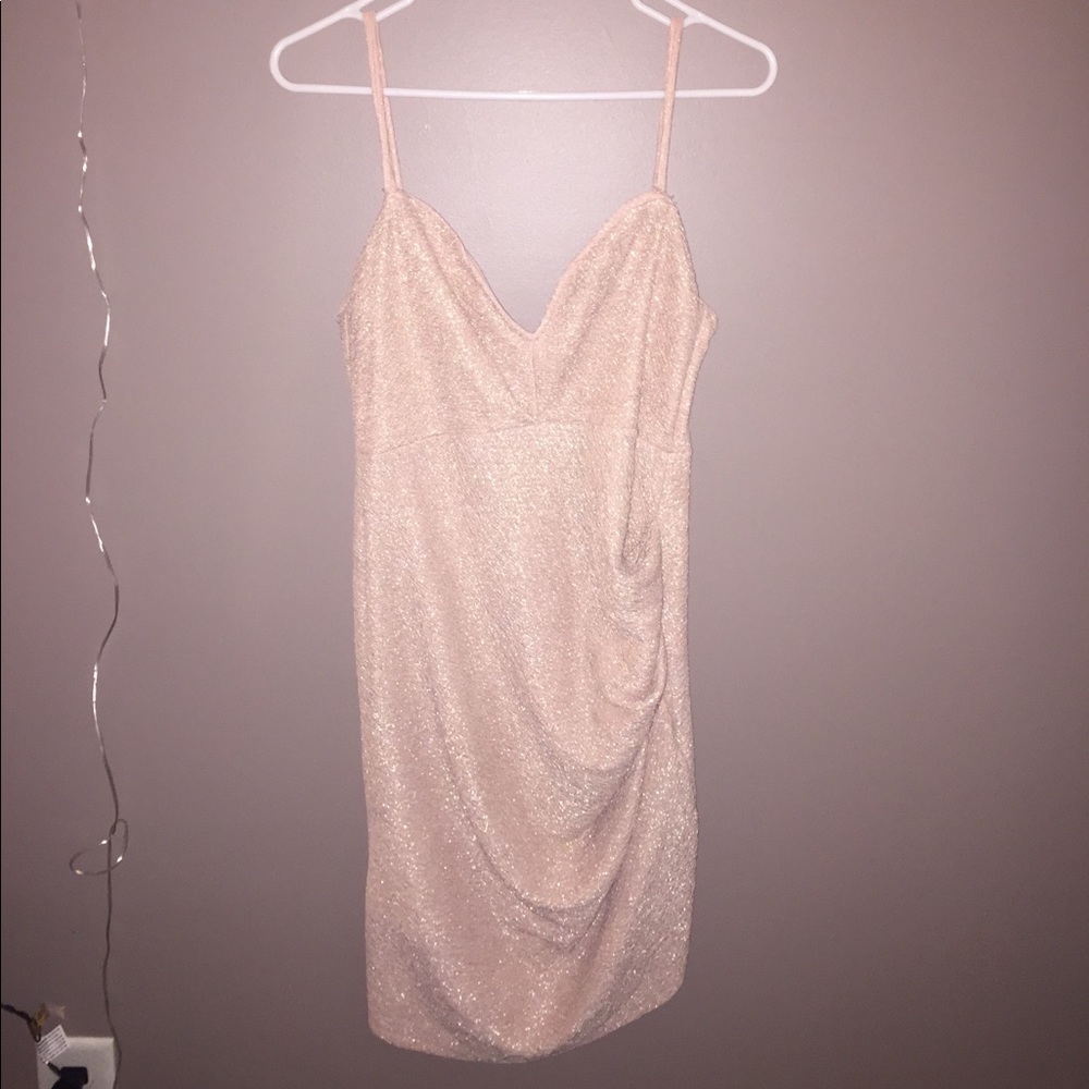 Pink sparkly itty bitty dress